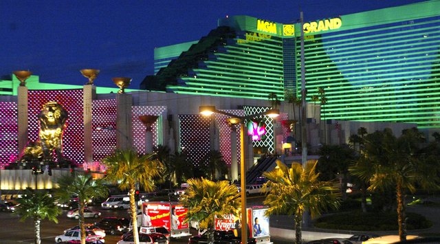 Exterior view of the MGM Grand hotel-casino on the Las Vegas Strip, March 25, 2005. (Ralph Fountain/Las Vegas Review-Journal)