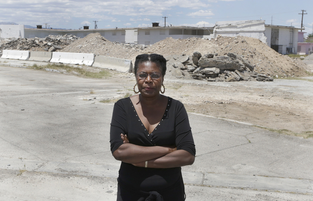 Katherine Duncan, founding president of Ward 5 Chamber of Commerce poses for photo at the site of the Moulin Rouge Friday, May 27, 2016, at her office in Las Vegas. Bizuayehu Tesfaye/Las Vegas Rev ...