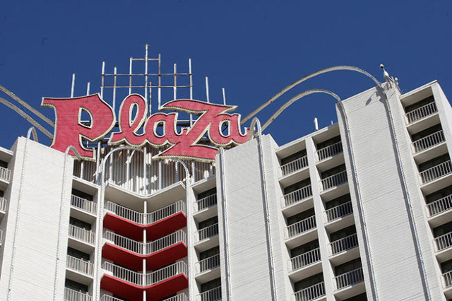 Plaza Hotel and Casino in downtown Las Vegas. Tuesday, May 27, 2014. (Michael Quine/Las Vegas Review-Journal)