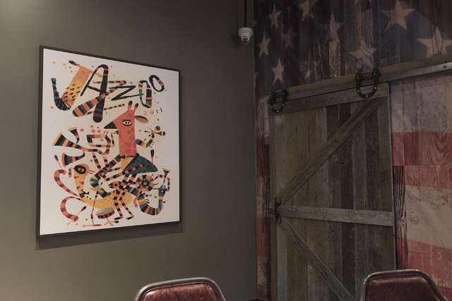 Art at the soon to be opened PT's Ranch at 6450 S. Durango Dr. in Las Vegas Thursday, May 19, 2016. The tavern, slated to open Thursday, May 26, 2016, will be the 50th launched by PT's Entertainme ...