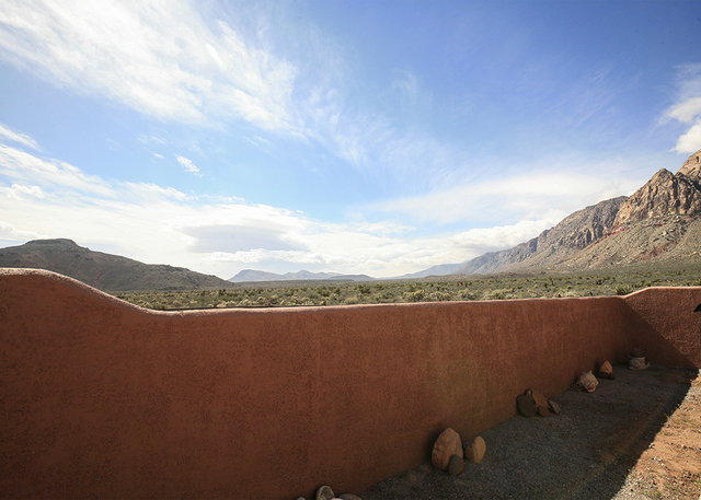 The Bonnie Springs home has views of the desert mountains. (ELKE COTE/MILLIONS)