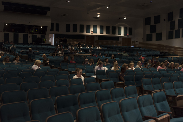 during a Clark County School District Board of Trustees meeting to discuss sex ed curriculum at Las Vegas Academy in Las Vegas Thursday, May 25, 2016. (Jason Ogulnik/Las Vegas Review-Journal)