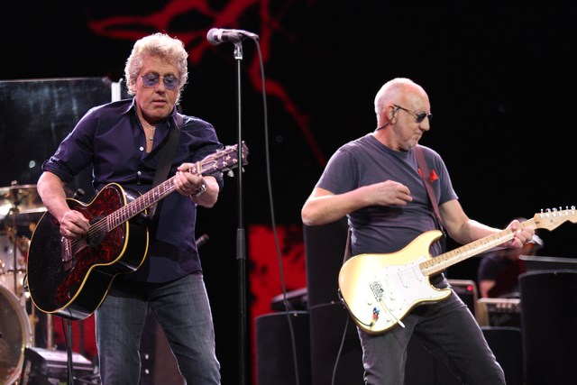 Roger Daltrey, left, and Pete Townshend, of The Who perform at the Colosseum in Caesars Palace on Sunday, May 29, 2016 in Las Vegas. Brett Le Blanc/Las Vegas Review-Journal Follow @bleblancphoto