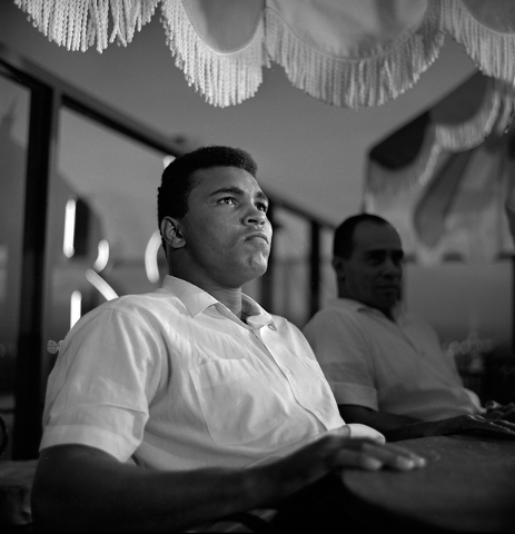 Muhammad Ali is seen at the Mint in downtown Las Vegas Nov. 4, 1965. Ali was in town for his fight against Floyd Patterson. (Las Vegas News Bureau)
