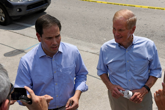 U.S. Senator Marco Rubio speaks at a news conference after a shooting attack at a gay nightclub in Orlando, Florida, U.S. June 12, 2016. (Kenvin Kolczynski/Reuters)