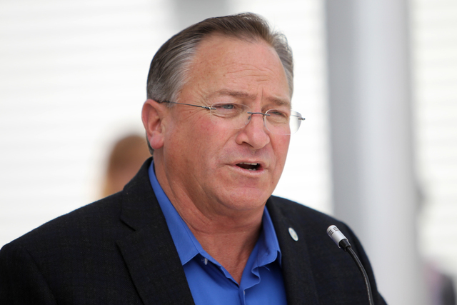 Las Vegas Councilman Steve Ross speaks during a press conference to announce major changes to save animals from animal shelter euthanasia at The Animal Foundation in Las Vegas on Thursday, June 4, ...