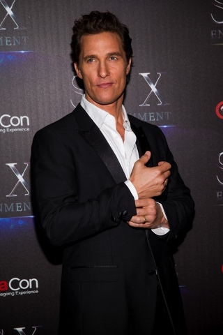 Matthew McConaughey attends STX Entertainment Production Red Carpet at Caesars Palace on Tuesday, April 12, 2016, in Las Vegas. (Andrew Estey/Invision/AP)