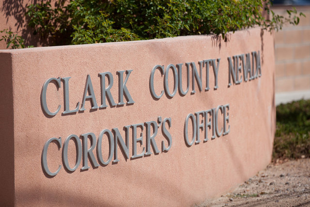 Clark County coroner's office. (Chase Stevens/Las Vegas Review-Journal)