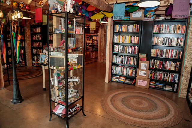 Books and other items are shown Saturday, Jan. 1, 2015, at The Writer's Block, a book store at 1020 Fremont St . in Las Vegas, Saturday, Jan. 1, 2015. (Donavon Lockett/Las Vegas Review-Journal)