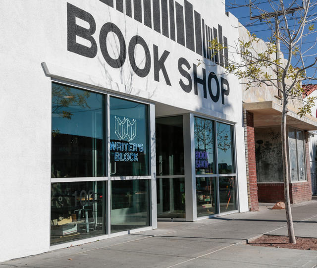 The Writer's Block, a book store at 1020 Fremont St . in Las Vegas, is shown Saturday, Jan. 1, 2015. (Donavon Lockett/Las Vegas Review-Journal)