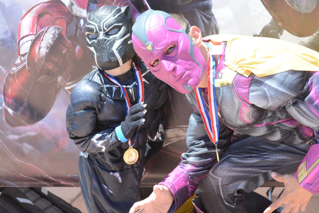 Parents and kids dressed as villians and superheroes during the Jr Hero Run May 21, 2016, at Cornerstone Park, 1600 Wigwam Parkway. Courtesy of moorephotosbybarry, Barry Moore, Photographer