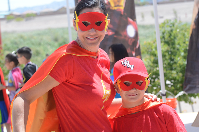 Parents and kids dressed as villians and superheroes during the Jr Hero Run May 21, 2016, at Cornerstone Park, 1600 Wigwam Parkway. Courtesy of moorephotosbybarry, Barry Moore, Photographer