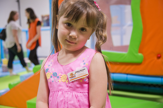 MaiLee, whose parents own Kangamoo Indoor Playground, poses for a photo at the location near McCarran Airport on Friday, May 27, 2016. The playground is one of many in the valley that offer a supe ...