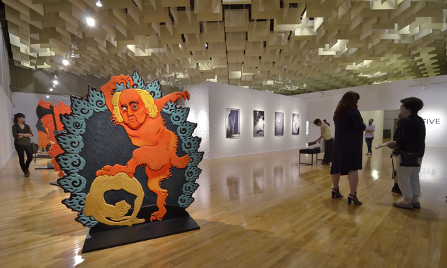 “Five” -- featuring works by five former UNLV artists-in-residence -- takes over much of UNLV's Barrick Museum through Sept. 10. Bill Hughes/Las Vegas Review-Journal