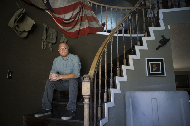 Chris Ramirez, producer of the locally shot movie &quot;Frank and Lola,&quot; which Universal bought at Sundance, poses for a portrait at his home on Thursday, June 2, 2016, in Las Vegas.  ...