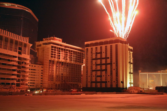 Reduced to rubble: Riviera's Monaco Tower imploded - Las Vegas Sun News