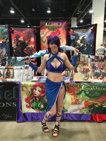 Jessica Burts, 24, cosplays as ELOA Assassin Warrior at the Amazing Las Vegas Comic Con on Saturday, June 18, 2016. (Ashley Casper/Las Vegas Review-Journal)