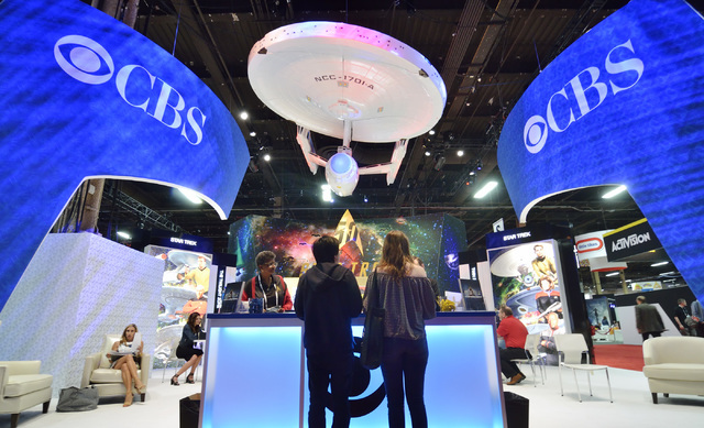 The CBS booth is shown at the Licensing Expo at the Mandalay Bay Convention Center in Las Vegas on Tuesday, June 21, 2016. Bill Hughes/Las Vegas Review-Journal