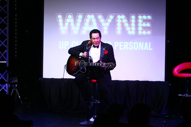 Wayne Newton plays the guitar during his show &quot;Up Close And Personal&quot; on Thursday, June 16, 2016 at the Bally's hotel-casino in Las Vegas. Loren Townsley/Las Vegas Review-Journal ...