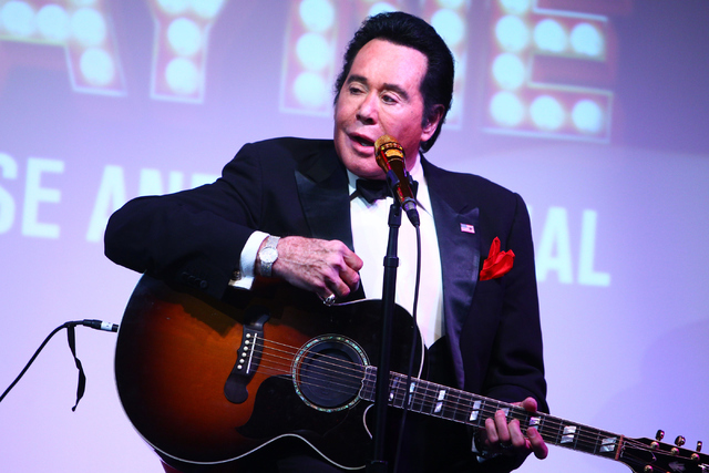 Wayne Newton sings during his show &quot;Up Close And Personal&quot; on Thursday, June 16, 2016 at the Bally's hotel-casino in Las Vegas. Loren Townsley/Las Vegas Review-Journal Follow @lo ...