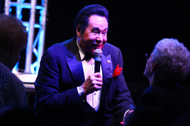 Wayne Newton introduces himself to the audience members during his show "Up Close And Personal" on Thursday, June 16, 2016 at the Bally's hotel-casino in Las Vegas. Loren Townsley/Las Vegas Review ...