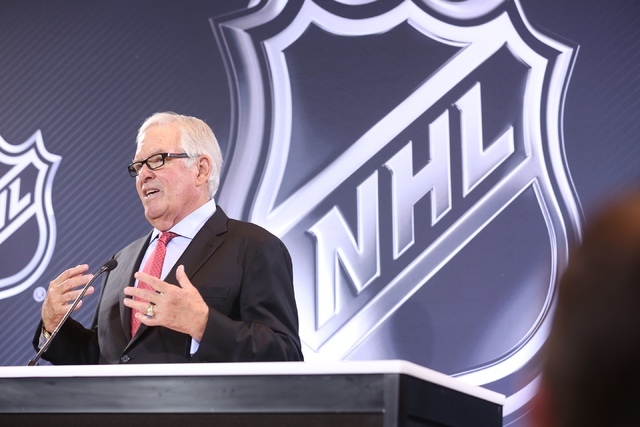 Las Vegas businessman Bill Foley at the announcement of the new NHL team in Las Vegas, Wednesday, June 22, 2016. (Jeff Scheid/Las Vegas Review-Journal)