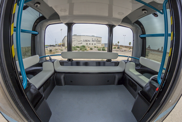 The interior of Olli. (Courtesy Local Motors/Olli)