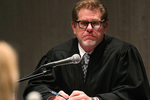 Justice Ron Parraguirre in a Supreme Court panel. (Cathleen Allison/Las Vegas Review-Journal)