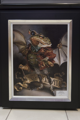 A limited edition print of a painting by Heather Theurer hangs in Magical Memories featuring Disney Fine Art at Town Square Las Vegas May 23, 2016. Jason Ogulnik/View