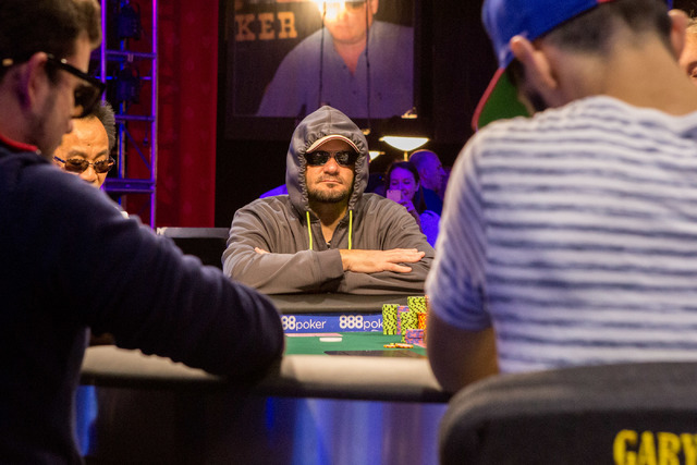Cody Pack plays in the final nine in the World Series of Poker "Monster Stack" event at the Rio Convention Center in Las Vegas on Tuesday, June 28, 2016. (Elizabeth Brumley/Las Vegas Review-Journa ...