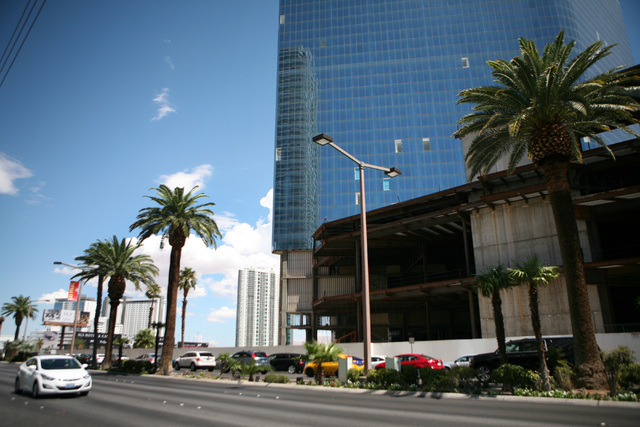 The Fontainebleau project, which was shut down in 2009, is shown south of the Riviera on the Strip, Wednesday, Aug. 20, 2014, in Las Vegas. (Ronda Churchill/Las Vegas Review-Journal)