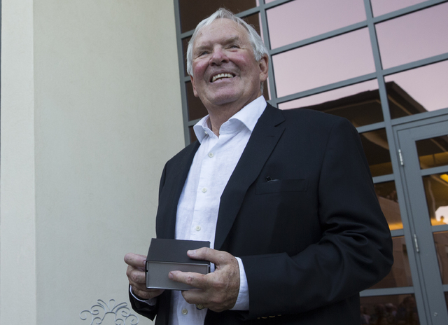 Bill Foley, owner of Las Vegas' NHL expansion team, speaks at a victory party to celebrate the state's first major league sports franchise, June 23, 2016, in Las Vegas. Foley predicted his team wo ...
