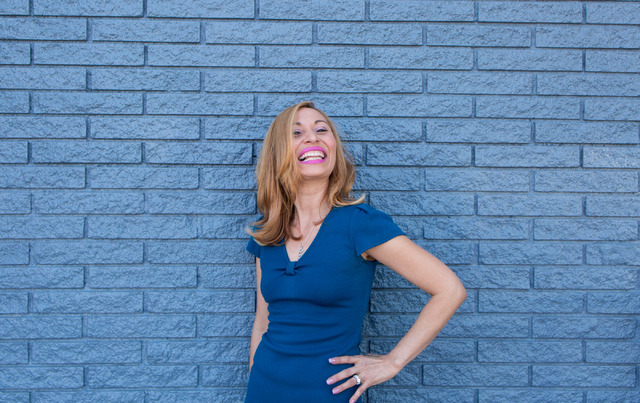 Beli Andaluz, owner and lead stylist of Beli Andaluz Salon, poses for a portrait outside of PublicUs in Las Vegas June 23, 2016. Elizabeth Brumley/Las Vegas Review-Journal Follow @elipagephoto