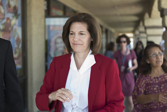 Catherine Cortez Masto, the Democratic candidate running in the Senate race against U.S. Rep. Joe Heck, R-Nev. (Jason Ogulnik/Special to the Pahrump Valley Times)