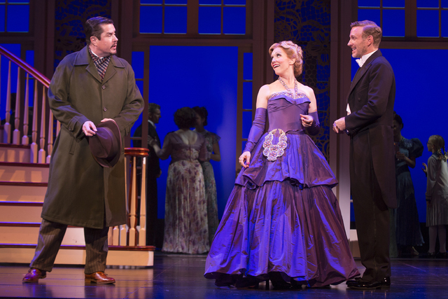 Mat Detweiler (Mervin Foard), Elsa Shraeder (Teri Hansen) and Capt. Georg Von Trapp (Ben Davis) try to navigate dangerous times in their native Austria in "The Sound of Music," opening Tuesday at ...