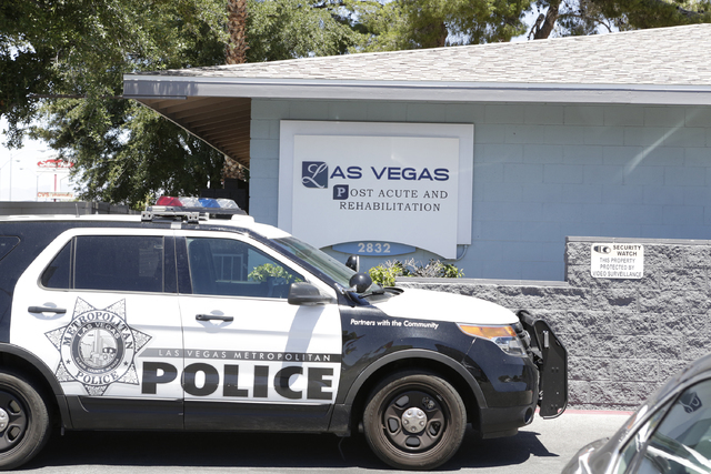 Las Vegas police are investigating a possible murder-suicide in the southeast Las Vegas Valley on July 20, 2016. (Bizuayehu Tesfaye/Las Vegas Review-Journal)