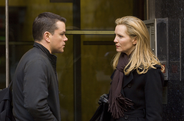 Joan Allen and Matt Damon in "The Bourne Ultimatum" (Courtesy)