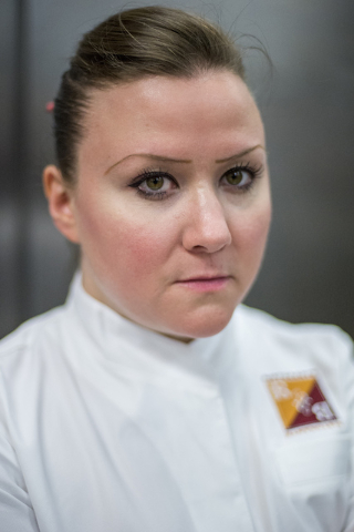 Batali & Bastianich Hospitality Group's culinary director Nicole Brisson poses for a portrait at Carnevino in Las Vegas on June 15, 2016. (Bridget Bennett/Las Vegas Review-Journal) Follow @bri ...