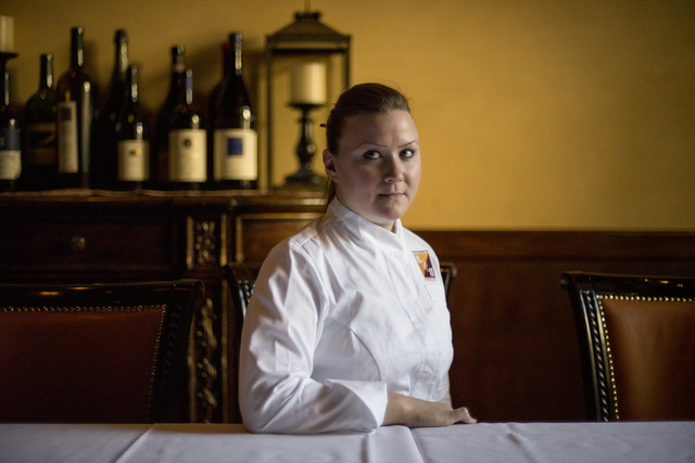 Batali & Bastianich Hospitality Group's culinary director Nicole Brisson poses for a portrait at Carnevino in Las Vegas on June 15, 2016. (Bridget Bennett/Las Vegas Review-Journal) Follow @bri ...