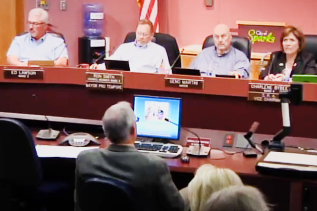 City Council in Sparks, Nevada. (Screengrab/News4)