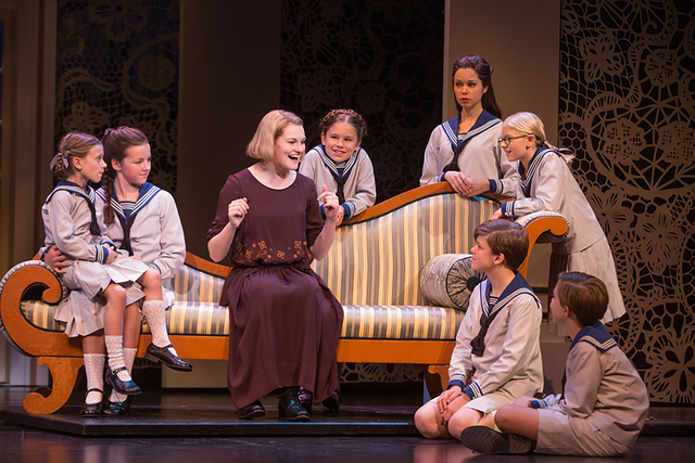 New governess Maria Rainer (Kerstin Anderson) introduces the Von Trapp children to the magic of music by singing "Do, Re, Mi" in the new "Sound of Music" tour. MATTHEW MURPHY/COURTESY THE SMITH CE ...