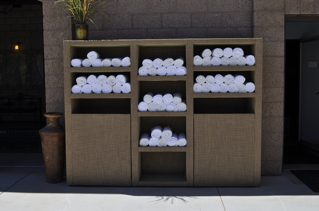 COURTESY SOMERS FURNITURE
This storage unit withstands the elements of the Las Vegas summer.