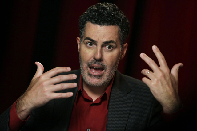 In this Thursday, May 28, 2015 photo, Adam Carolla speaks during and interview in New York. Carolla, the father of 9-year-old twins, speaks volumes in the title of his latest book, &quot;Daddy ...