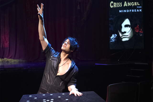 Criss Angel's “Mindfreak Live!,” the reboot of his Luxor showcase, is so scattered all over the place you’d think it came out on the bad end of his death saw. (Courtesy)