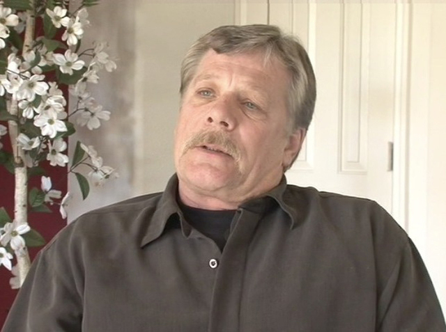 On February 2, 2011, at a local videographer's studio, Ron Carlson tells his story about attending a party with a man posing as D.B. Cooper. Photo/Richard Kashanski