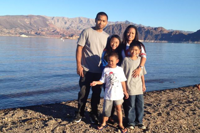 Jason and Phoukeo Dej-Oudom are seen in this family photo from 2012. Las Vegas police said Jason Dej-Oudom killed his wife and their three children before he killed himself. (Facebook)