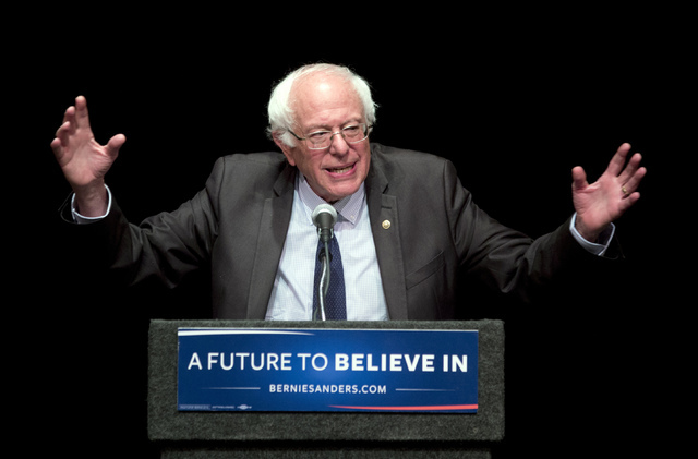 Sen. Bernie Sanders, I-Vt., speaks in Albany, N.Y., in June. (Mike Groll/The Associated Press)