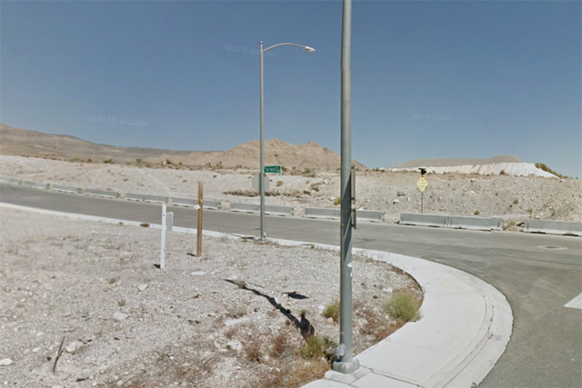 Cliff Shadows Parkway and Lone Mountain Road (Google Street View)