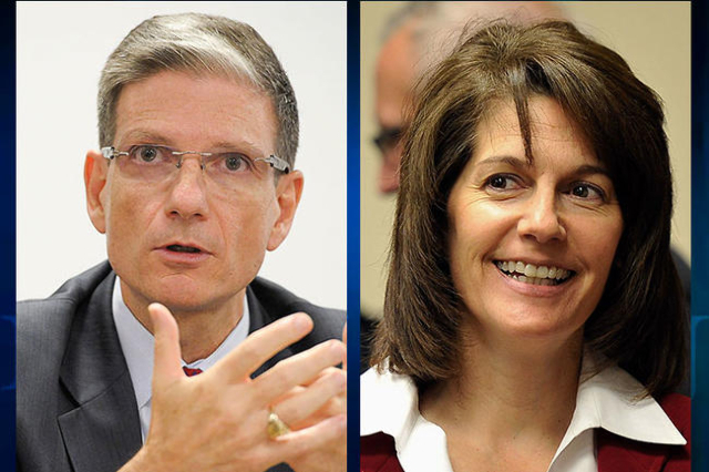 U.S. Rep. Joe Heck and former Nevada Attorney General Catherine Cortez Masto (Review-Journal)