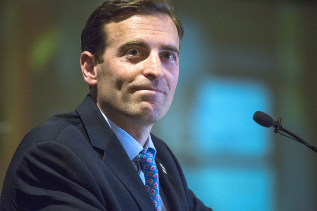 Nevada Attorney General Adam Laxalt, speaks during the 2016 Southern Nevada Housing Event for Realtors at the Four Seasons, 3960 Las Vegas Blvd., on Friday, June 10, 2016. (Jeff Scheid/Las Vegas R ...